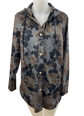 Comfortable button-down hooded jacket - Michael Tyler