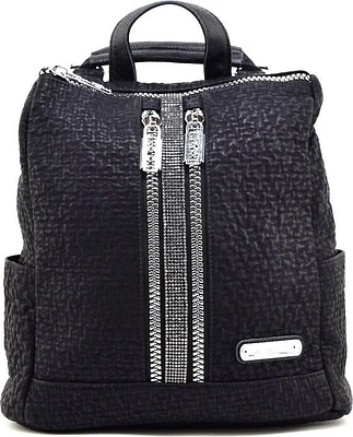 Sac à dos texturé orné d'une bande cloutée