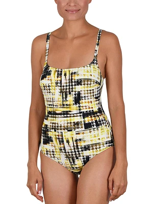 Maillot 1 pce pieds poule jaune