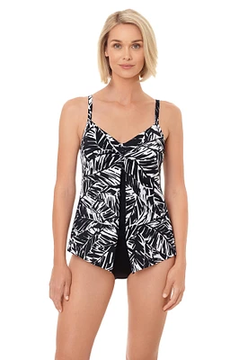 Maillot 1 pce fauxkini imp. Electric Palm