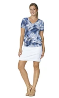Jupe courte unie avec short intégré