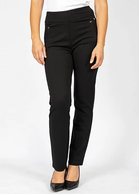 PONT PANTS WITH PIPED POCKET DETAIL