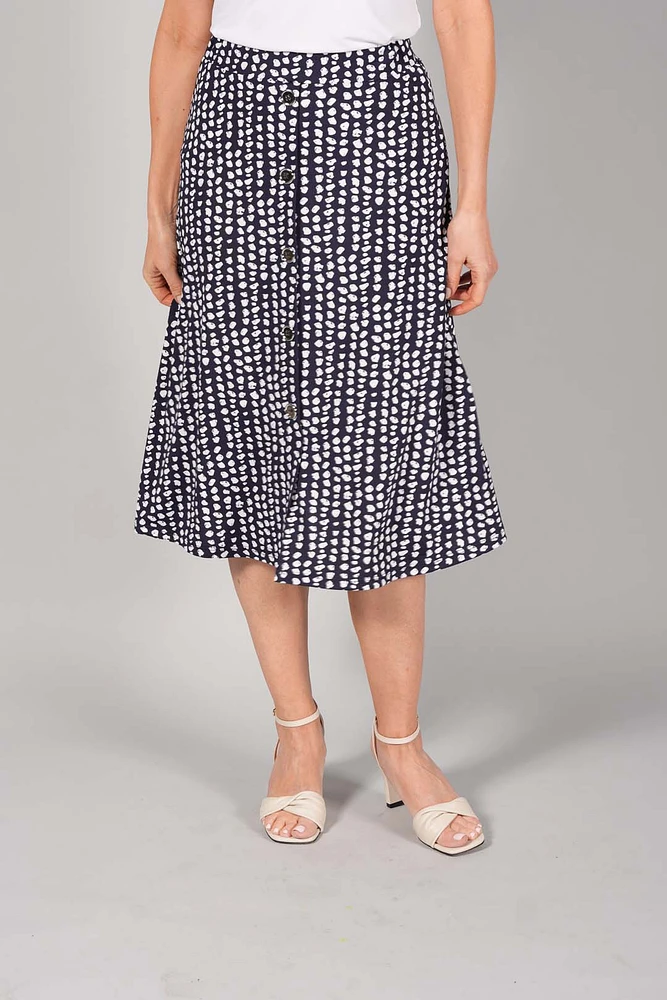 FLARED SKIRT WITH BUTTONS