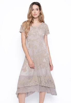 SHORT SLEEVED DRESS