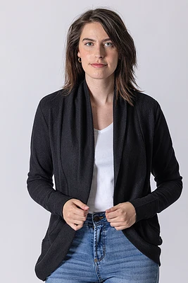 Le cardigan ouvert uni