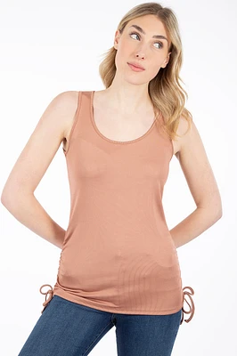 Camisole côtés froncés | Fabriquée au Québec 3 couleurs