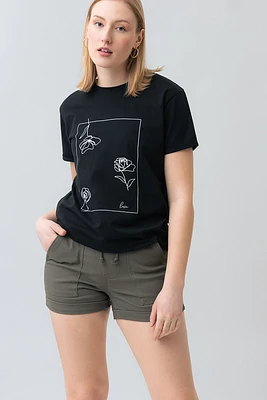 Le short coloré taille élastique