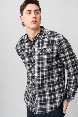 La chemise pur coton imprimé carreaux