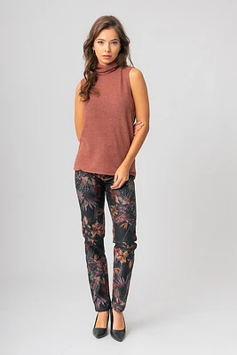 Le jeans étroit imprimé floral | Modèle Georgia