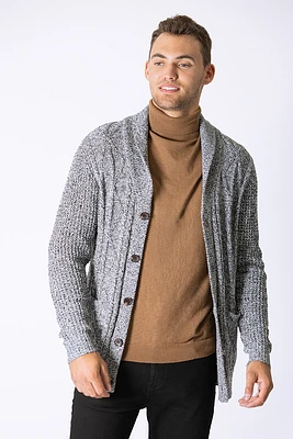 Le cardigan en tricot texturé