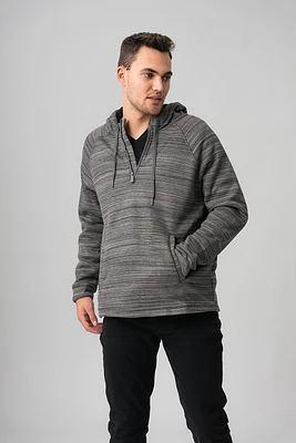 Le chandail demi-zip doublé de molleton