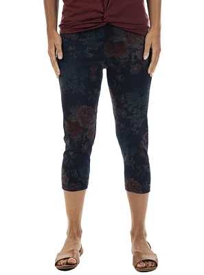 Legging 3/4 à motif floral