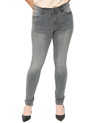 Jean étroit taille régulière | Modèle 2 boutons