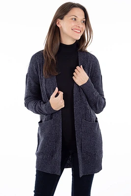 Cardigan ouvert câble torsadé | 3 couleurs