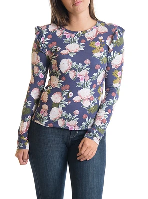 Le t-shirt manches longues à froufrou