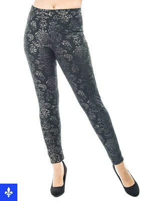 Legging à motifs baroques | Fabriqué au Québec