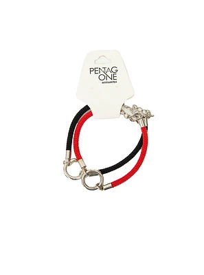 Bracelet rouge et noir