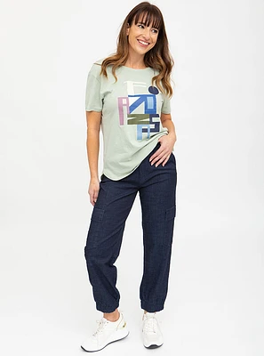 Jean jogger Lois taille régulière | Modèle Georgia Cargo