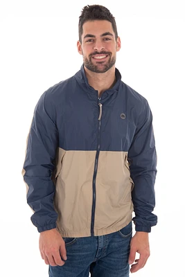 Manteau coupe-vent bicolore