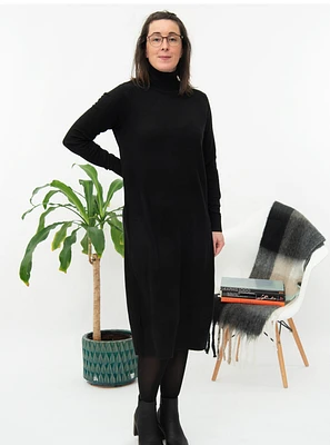 Robe longue en tricot "Ecovero" | 2 couleurs