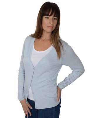 Cardigan en tricot col V  | 2 couleurs