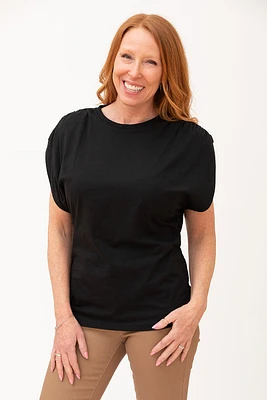 T-shirt manches froncées | 3 couleurs