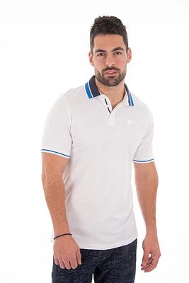 Polo uni félin brodé | 3 couleurs