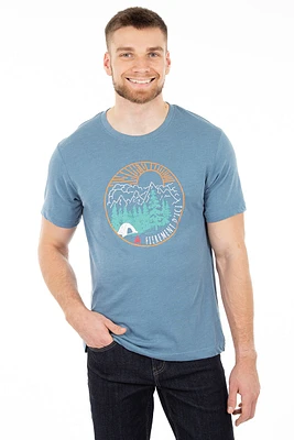 T-shirt imprimé camping