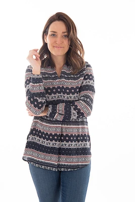 Blouse fluide imprimée