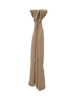 Foulard taupe et doré