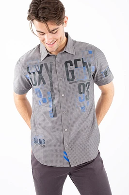 Chemise mini carreaux logo | Oxygen 2 couleurs