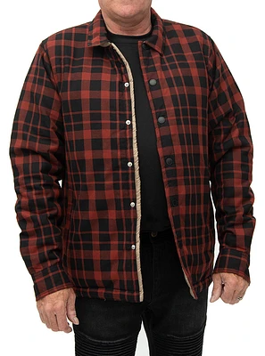 Le manteau reversible à carreaux