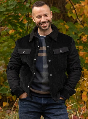 Manteau velours côtelé doublé en sherpa | Pentagone
