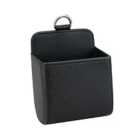 Car Phone Holder Mount Air Vent Hanging Storage Box Mobile Bag PU Leather Glasses Organizer Support Accessories