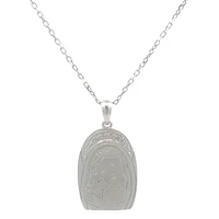 Virgin with Child Arch Diamond Necklace