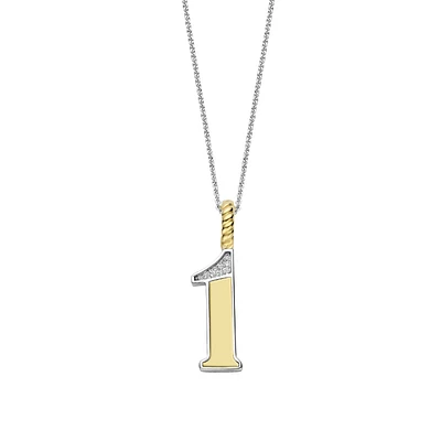 Number Necklace in Golden