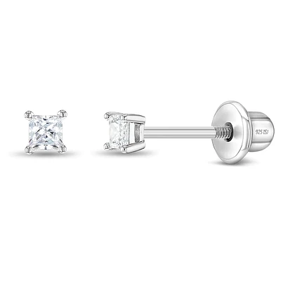 Kids 2MM Princess Earrings