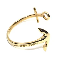 Open Anchor Cuff Steel Bracelet
