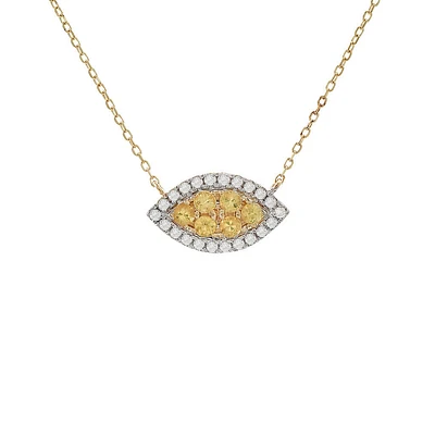 Leaf Diamond/Precious Stones Necklace