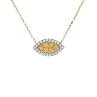 Leaf Diamond/Precious Stones Necklace