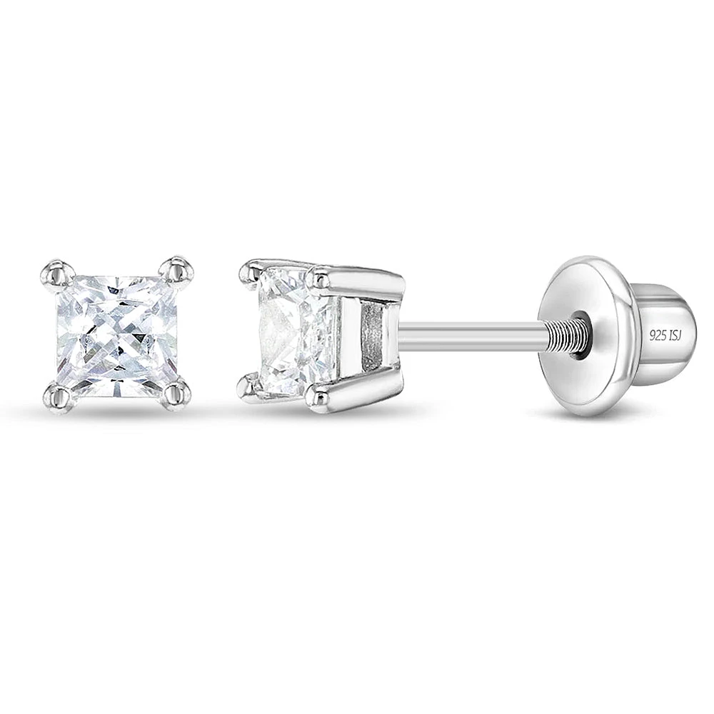 Kids 3MM Princess Earrings