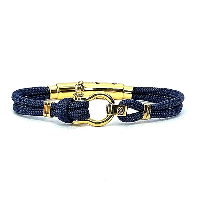Thin Shackle Double Cord Bracelet