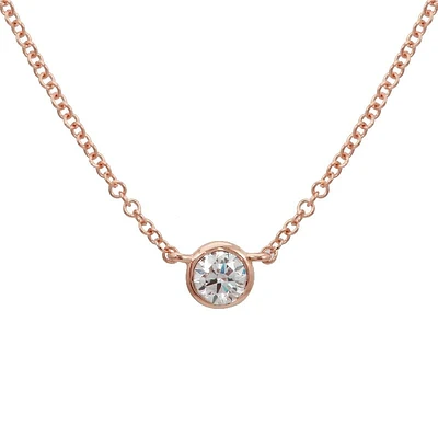 Bezel Diamond .14ct Necklace