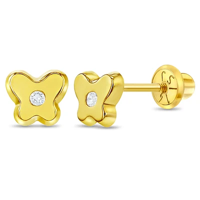 Classic Butterfly Kids Stud Earrings