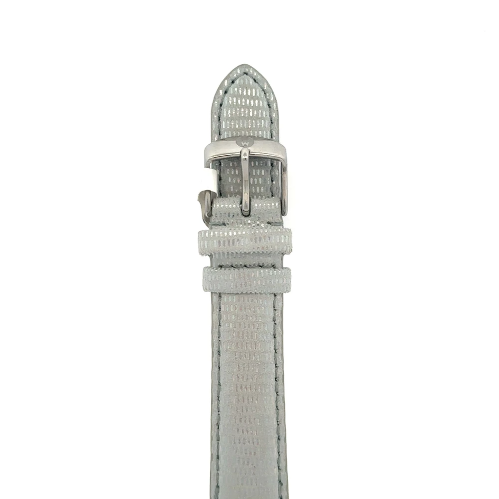 18MM Iridescent Glow Pattern Leather Strap