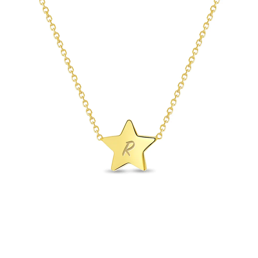 Polished Star Flat Kids Necklace