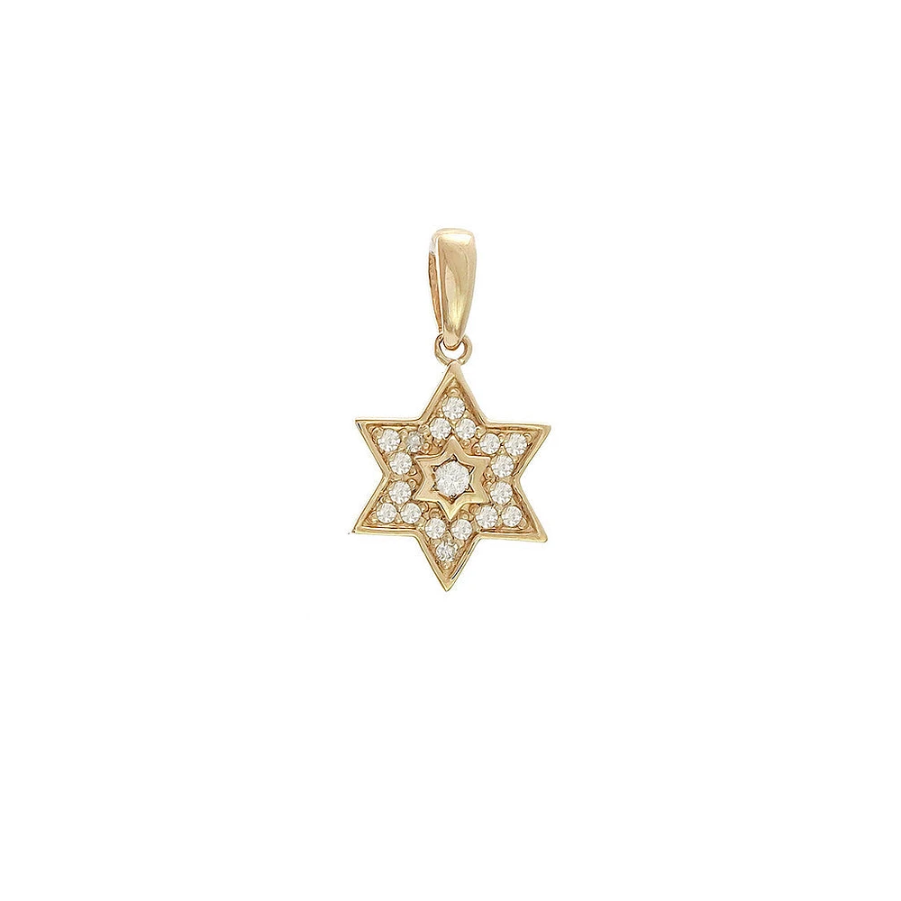 Star of David Diamond Pendant