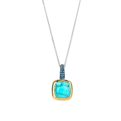 Cushion Turquoise Small Necklace