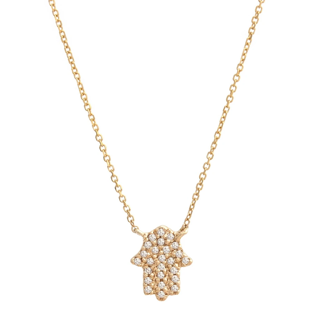 Hamsa Diamond Necklace