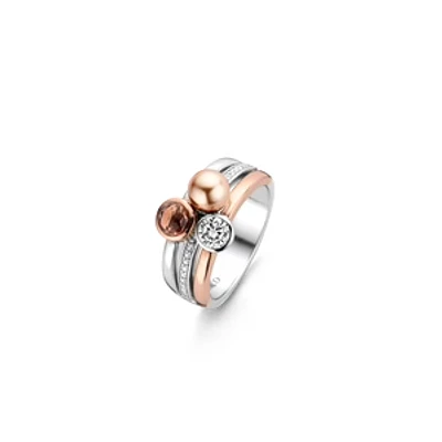 Pearl Rose Trio Ring